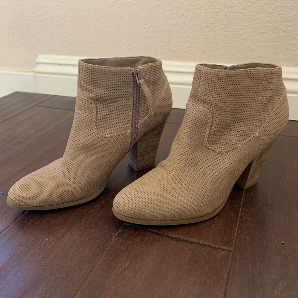 Light Tan Booties - Picture 2 of 8